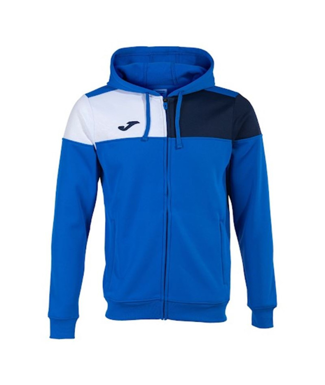 Veste Football Joma HommeEnfant de Hooded Crew V / Royal Marine White