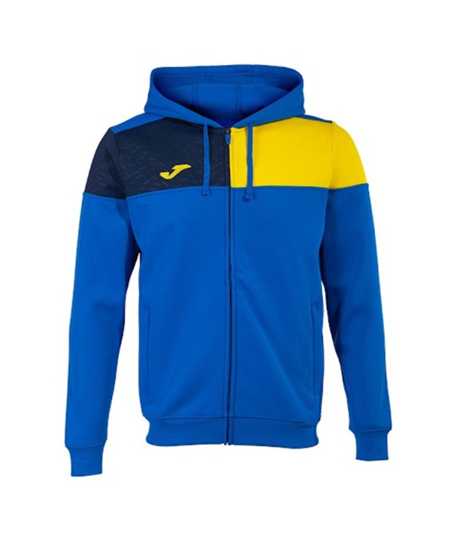 Chaqueta de Fútbol Joma Con Capucha Crew V Hombre/Niño Royal Amarillo Marino