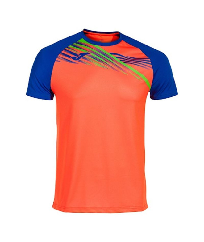 Camiseta Running Joma HomemMenino de Elite X Manga curta / Coral Royal Fluorine Coral