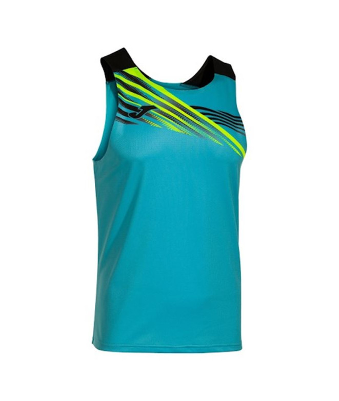 Camiseta Running Joma HomemMenino de Elite X Sem mangas / Turquesa Fluor Preto