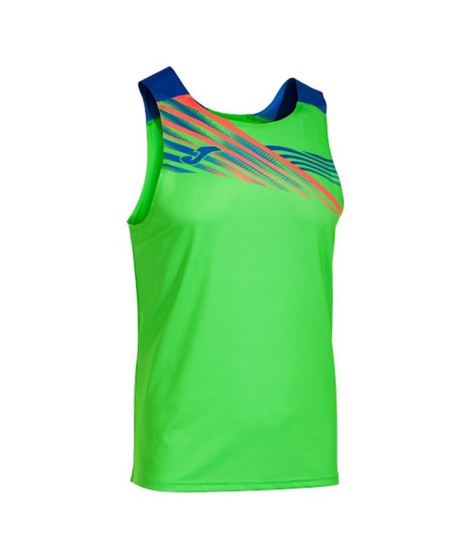 Camiseta de Running Joma Sin Mangas Elite X Hombre/Niño Verde Flúor Royal