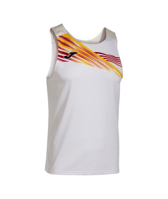 Camiseta de Running Joma Sin Mangas Elite X Hombre/Niño Blanco