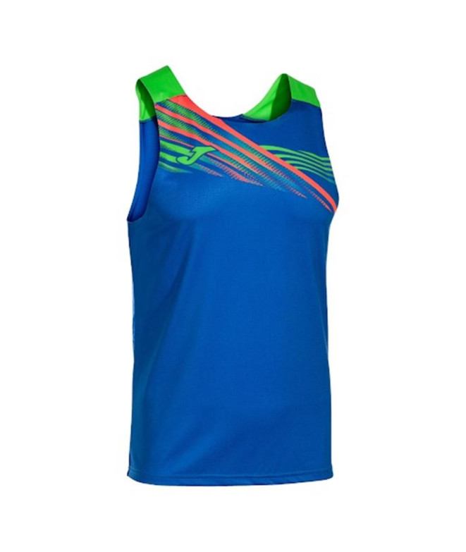 Camiseta de Running Joma Sin Mangas Elite X Hombre/Niño Royal Verde Flúor