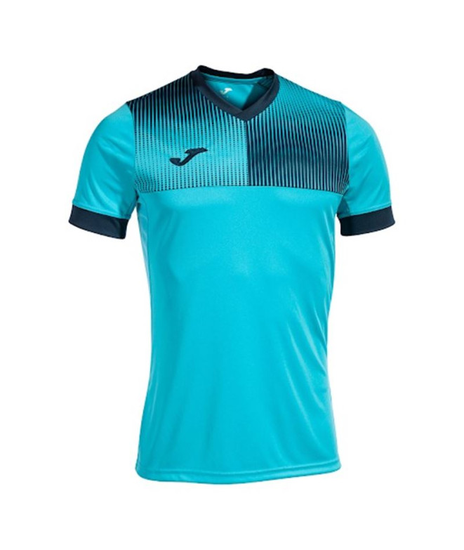 Camiseta de Fútbol Joma Manga Corta Eco Supernova Hombre/Niño Turquesa Flúor Marino