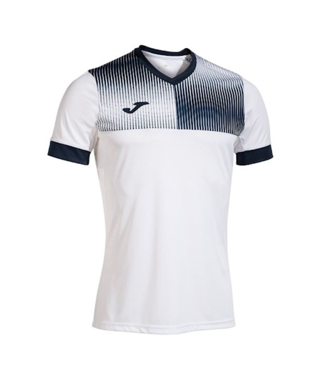 Camiseta de Fútbol Joma Manga Corta Eco Supernova Hombre/Niño Blanco Marino