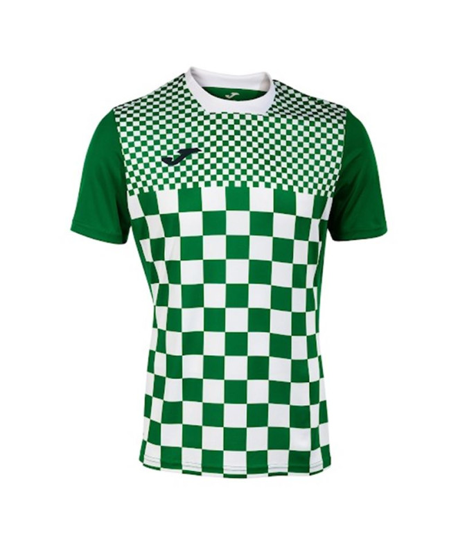 Camiseta de Fútbol Joma Manga Corta Flag III Hombre/Niño Verde Blanco