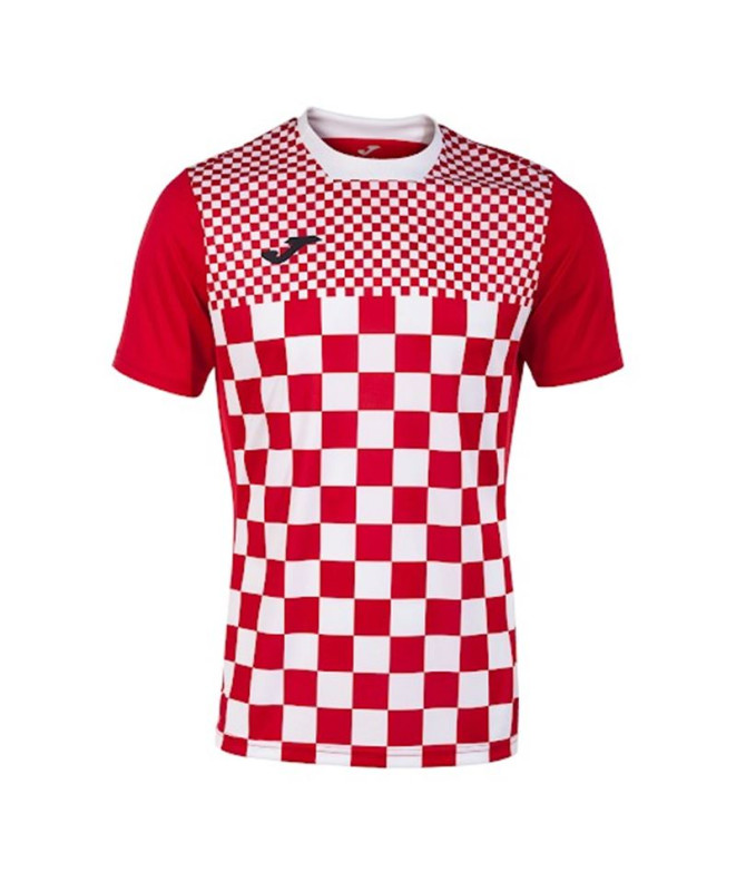 Camiseta Futebol Joma HomemMenino de Flag III Manga curta / Vermelho Branco