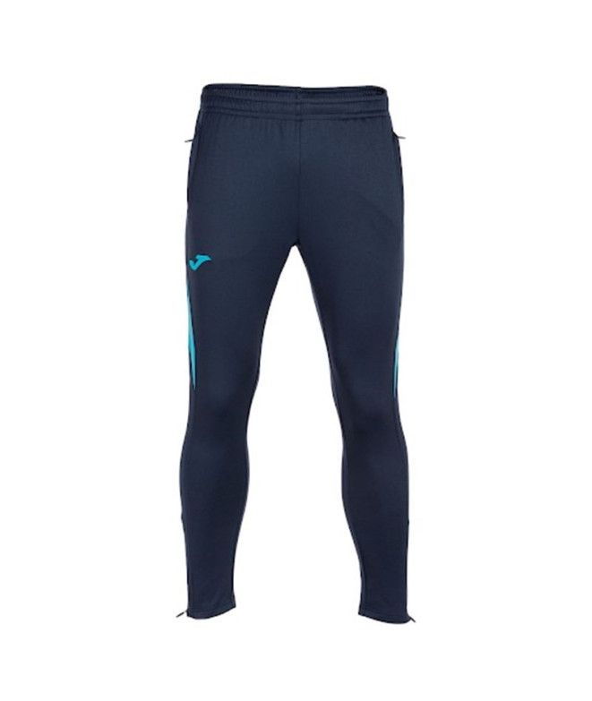 Pantalón de Fútbol Joma Largo Championship VII Hombre/Niño Marino Turquesa Flúor