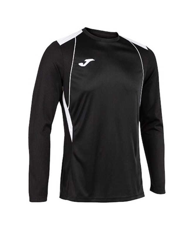 Camiseta Futebol Joma HomemMenino de Manga comprida Campeonato VII / Preto Branco