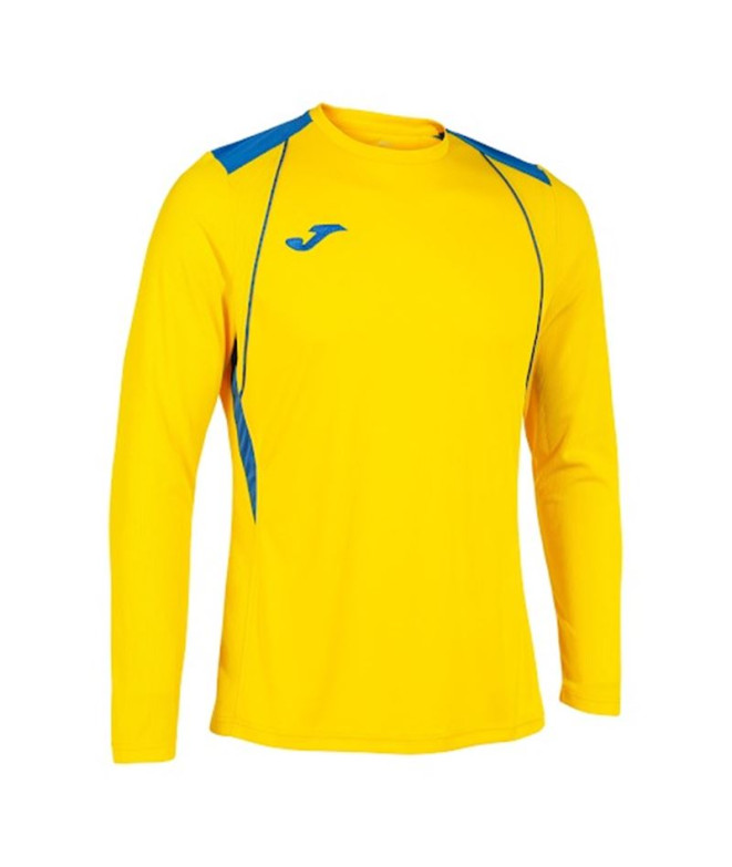 Camiseta de Fútbol Joma Manga Larga Championship VII Hombre/Niño Amarillo Royal