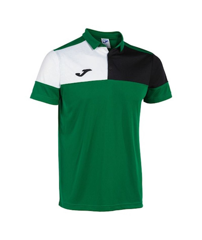 Polo Manga Corta Joma Crew V Hombre/Niño Verde Negro Blanco