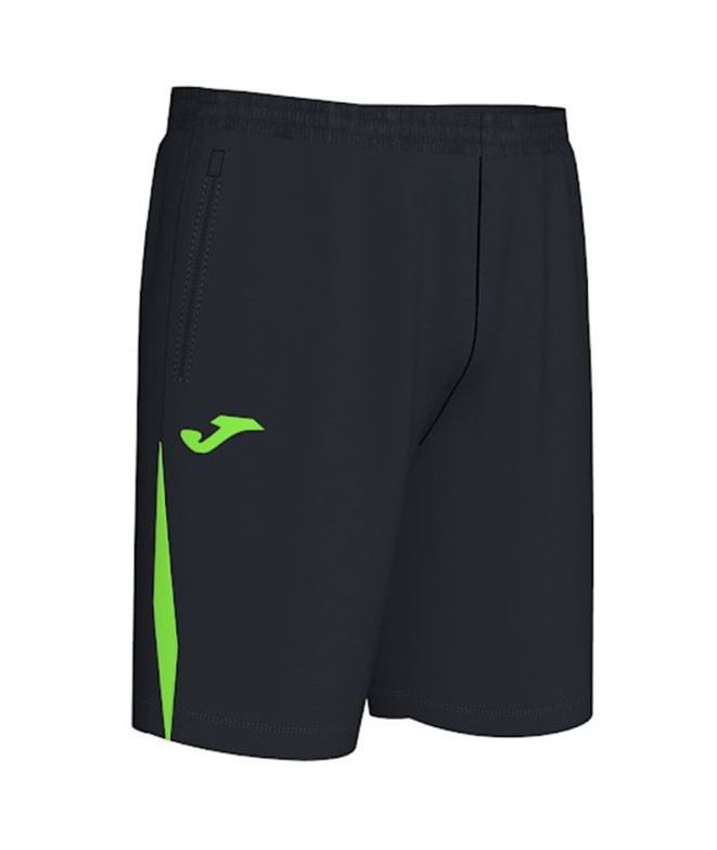 Football Joma HommeEnfant Short du Championnat VII / Noir Fluor Vert