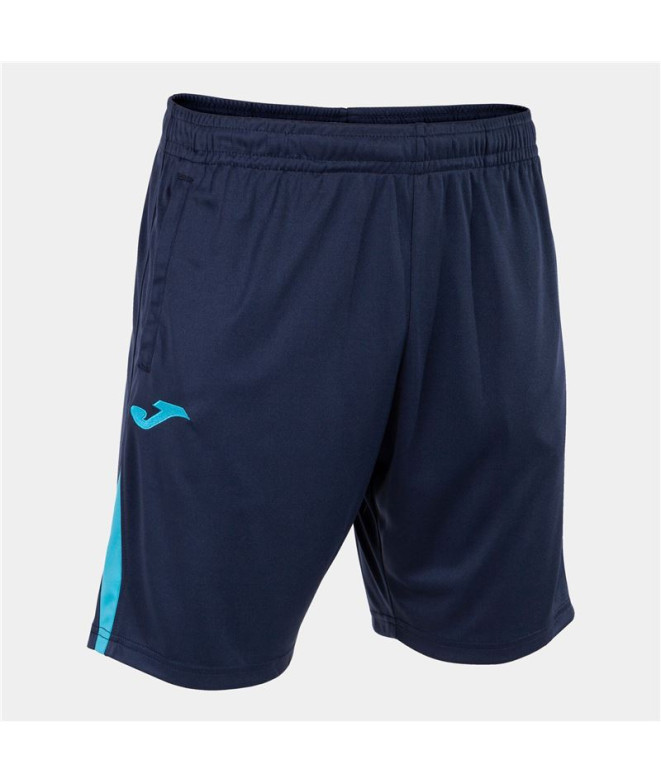 Football Joma HommeEnfant Short du Championnat VII / Marine Turquoise Turquoise fluo