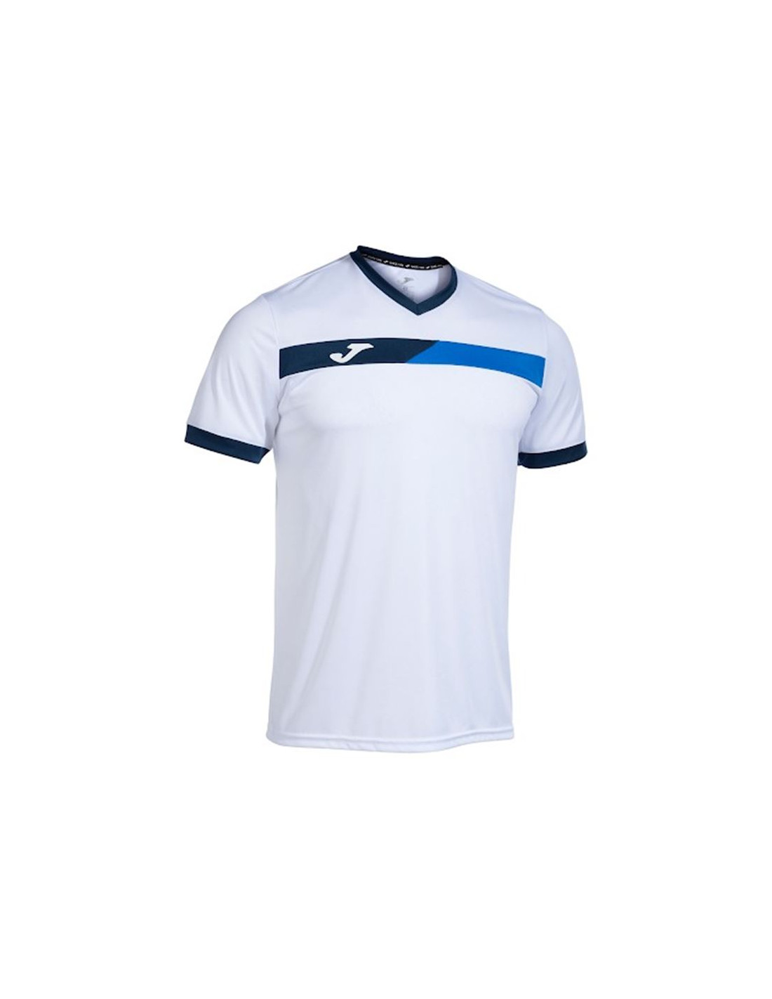 Camiseta de Pádel Joma Manga Corta Court Hombre/Niño Blanco Royal