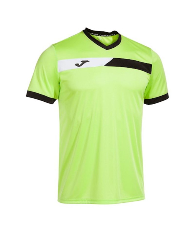 Camiseta Pádel Joma Court HomemMenino de Manga curta / Lime Preto Branco