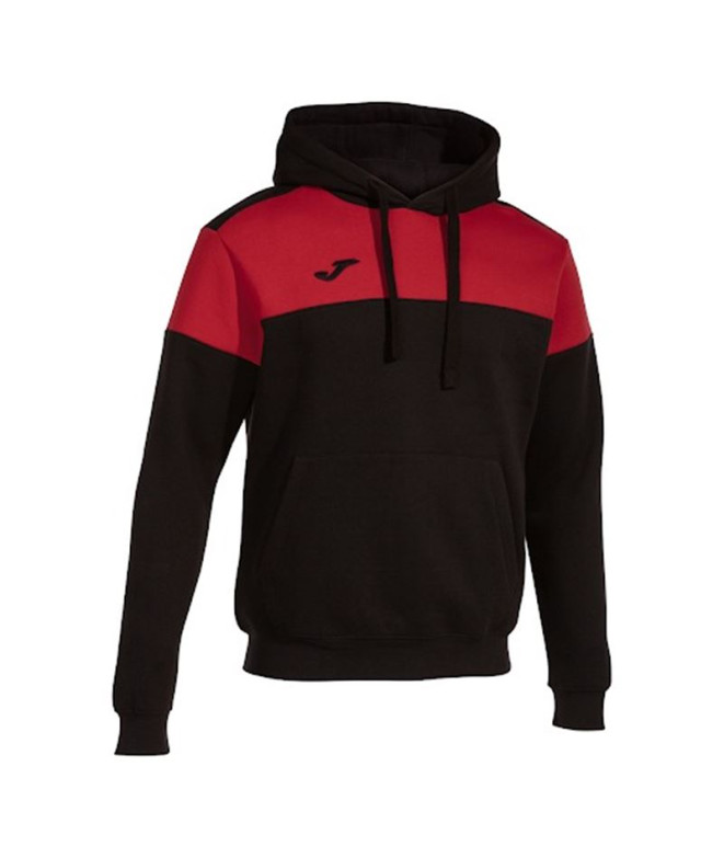 Sudadera de Fútbol Joma Con Capucha Crew V Hombre/Niño Negro Rojo