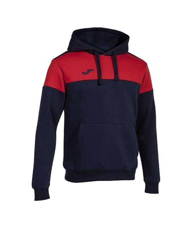 Sudadera de Fútbol Joma Con Capucha Crew V Hombre/Niño Marino Rojo