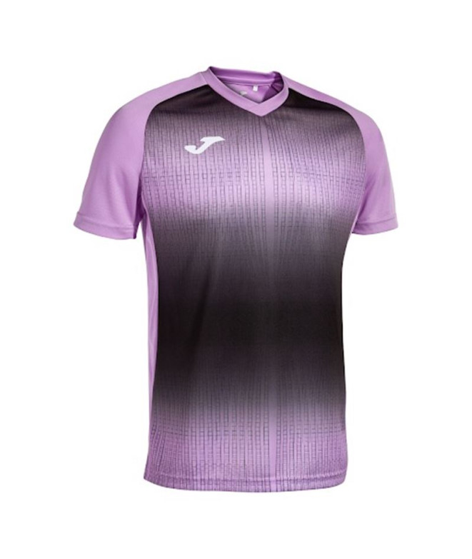 Camiseta de Fútbol Joma Manga Corta Tiger V Hombre/Niño Morado Negro