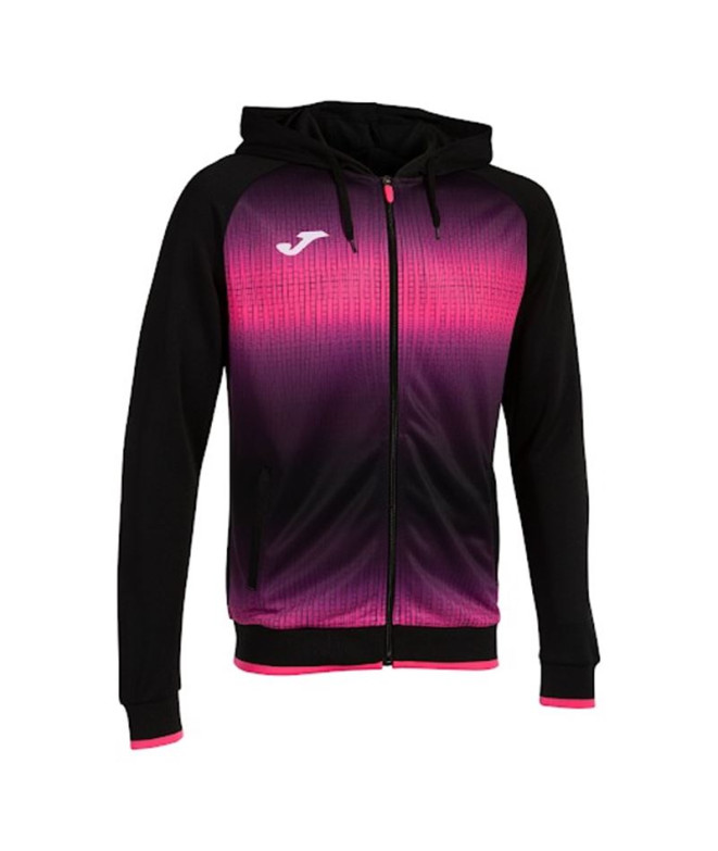 Veste Football Joma HommeEnfant de Hooded Tiger V / Noir Fluor Pink