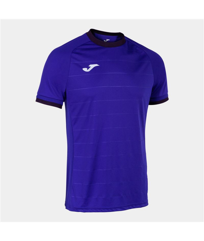 T-shirt Football Joma Homme de Short Sleeve Gold V Purple