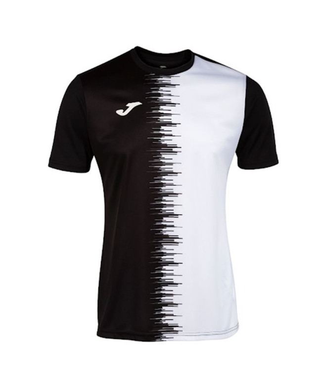 Camiseta Futebol Joma HomemMenino de Manga curta City II / Preto Branco