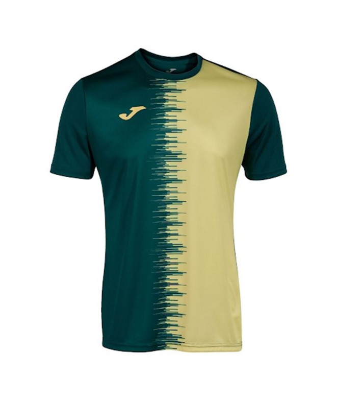 Camiseta de Fútbol Joma Manga Corta City II Hombre/Niño Verde Amarillo