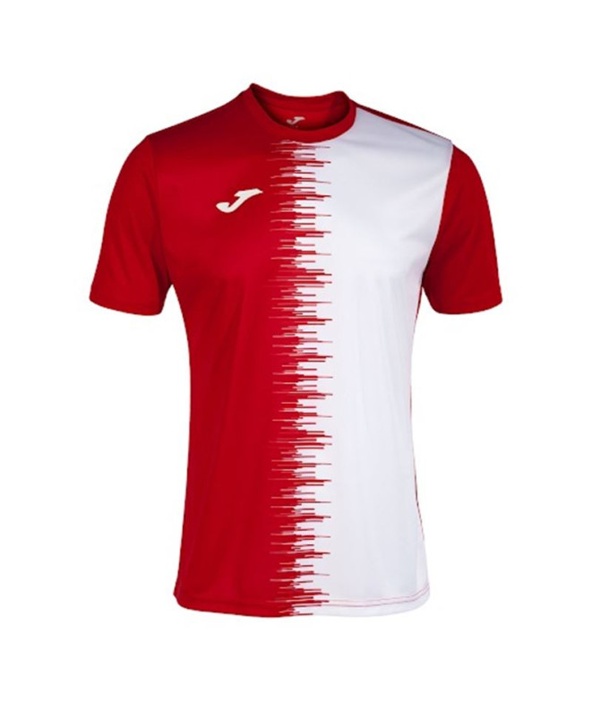 T-shirt Football Joma HommeEnfant from Manches courtes City II / Rouge Blanc