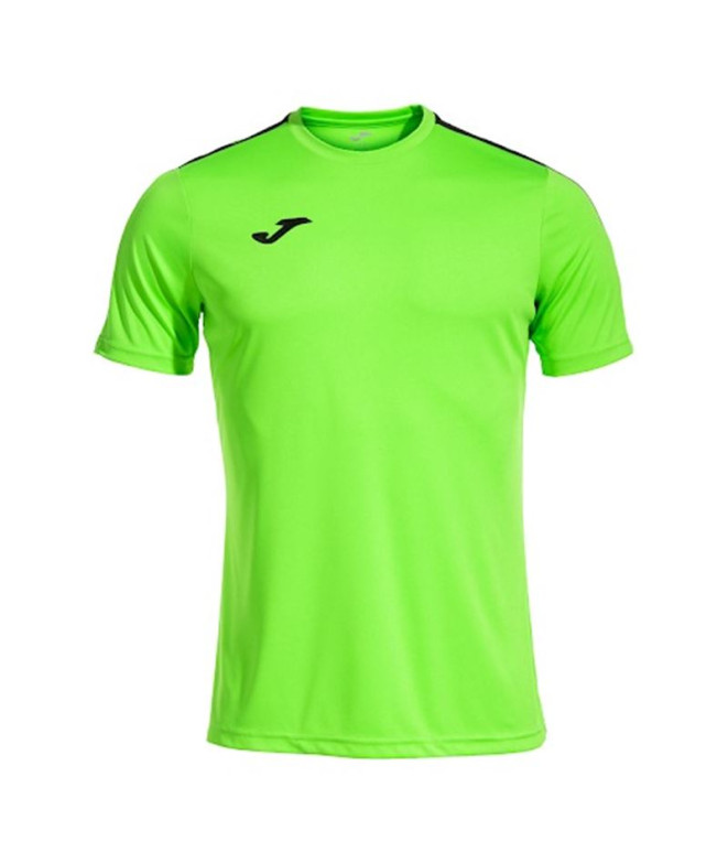 Camiseta de Fútbol Joma Manga Corta Olimpiada Hombre/Niño Verde Flúor Negro