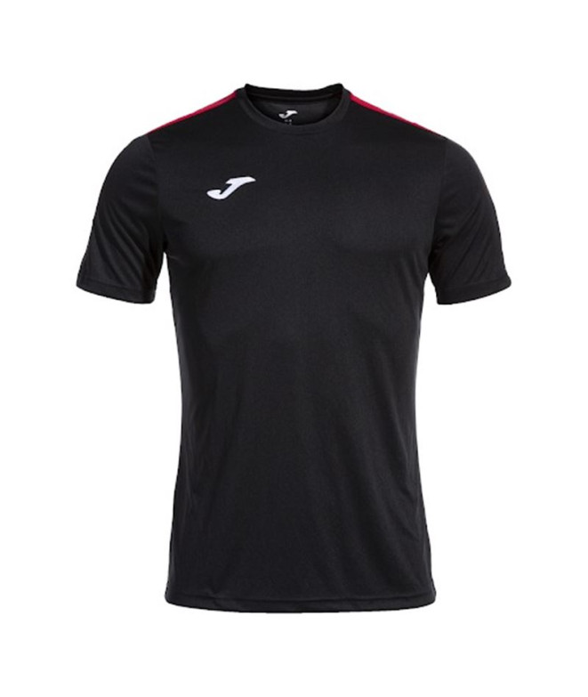 Camiseta de Fútbol Joma Manga Corta Olimpiada Hombre/Niño Negro Rojo