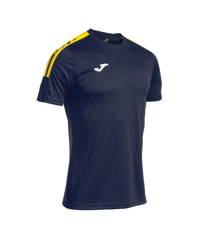 Camiseta de Fútbol Joma Manga Corta Olimpiada Hombre/Niño Amarillo Marino