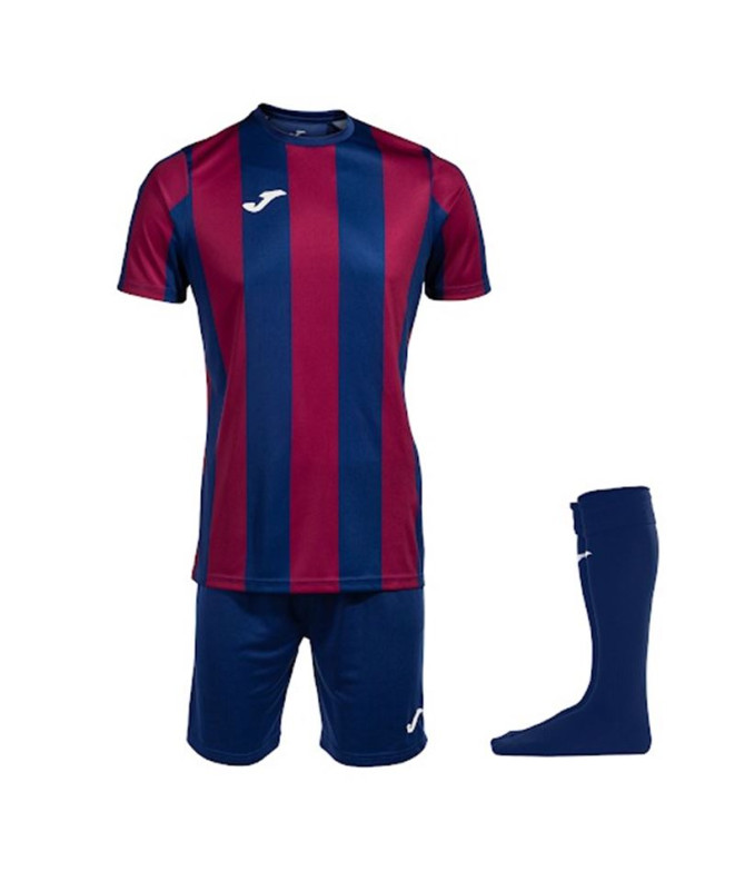 Set de Fútbol Joma Manga Corta Inter Classic Hombre/Niño Royal Burdeos