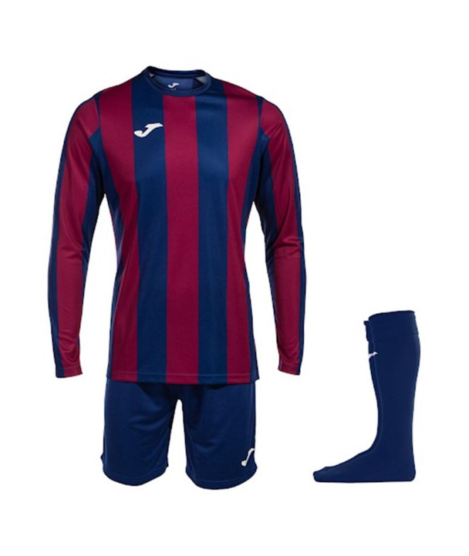 Set de Fútbol Joma Manga Larga Inter Classic Hombre/Niño Royal Burdeos