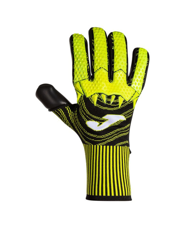 Football Joma Unisexe Gants de l'espace gardien 360 noir fluo jaune