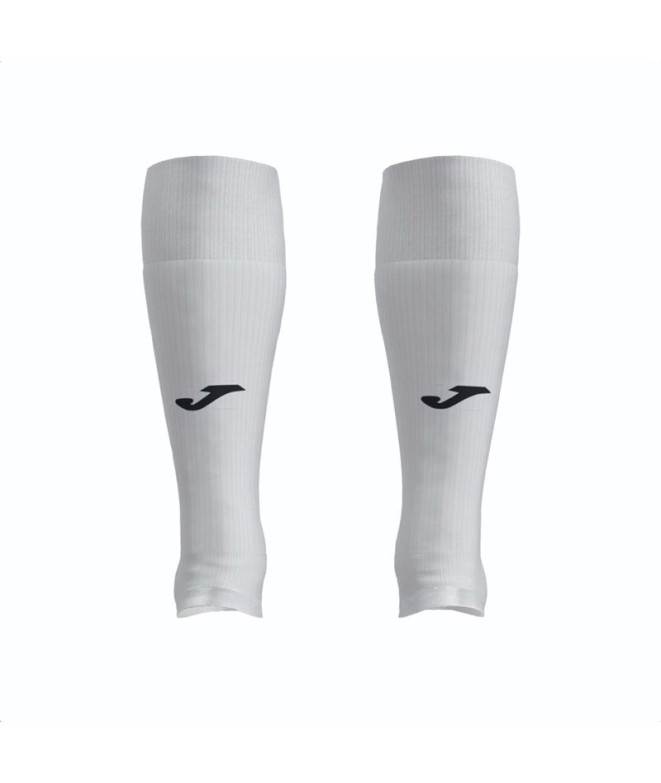 Meias Futebol Joma Unissex de Sin Pie Leg II Branco Branco