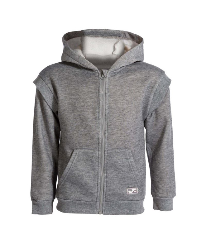 Chaqueta con Capucha Joma Lion Niña Gris Melange