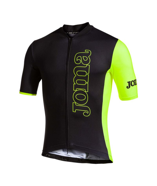 Joma Unisexe Maillot de cyclisme Smo Crono Noir Fluor Jaune