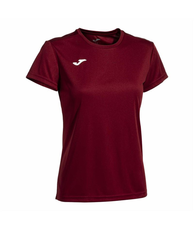 Camiseta Joma Combi Mujer/Niña Burdeos M/C