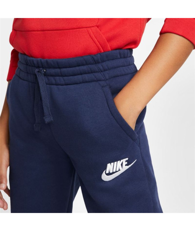 Pantalons Nike Polaire Club Bleu