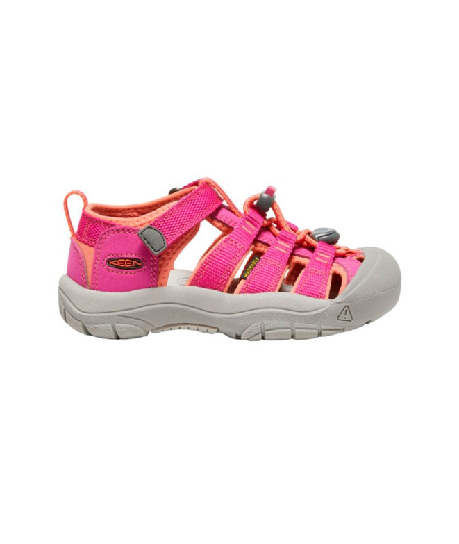 Sandales Montagne de Keen Newport H2 Very Berry/Fusion Coral Enfant