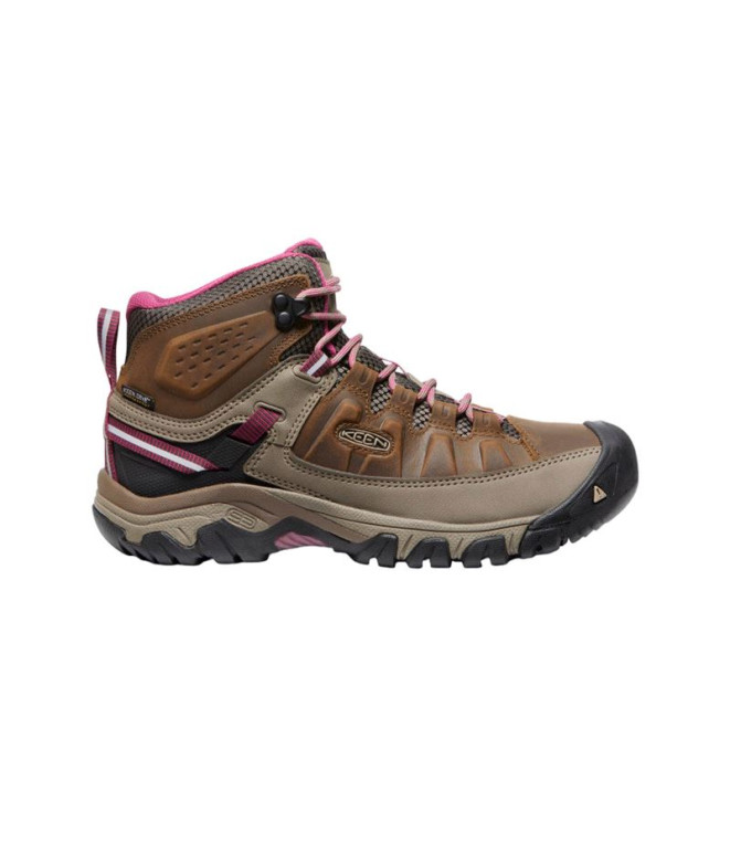 Botas de Montagne Keen Targhee III Mid Weiss/Boysenberry Femme