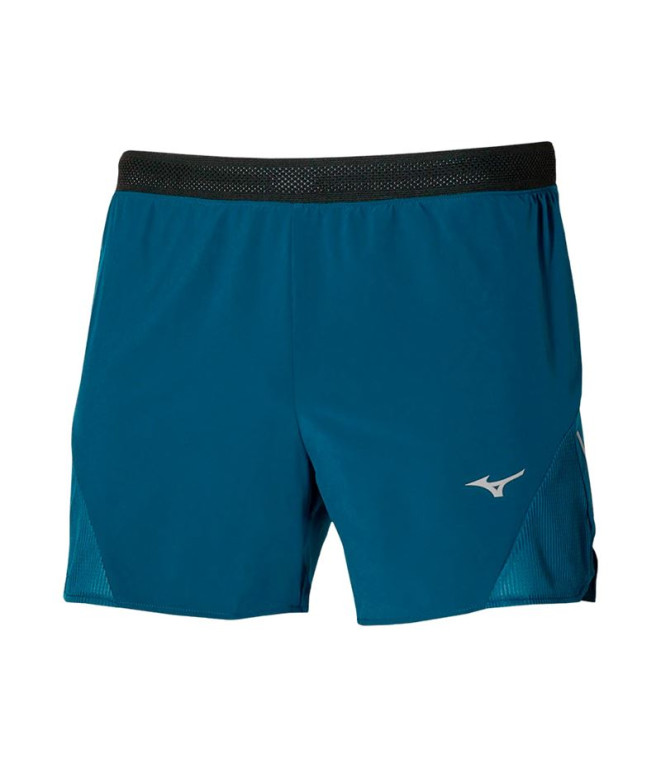 Pantalones Corto de Running Mizuno Aero 4.5 Short Hombre Azul Marino