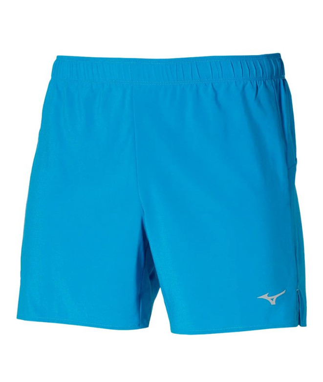 Pantalones Corto de Fitness Mizuno Core 5.5 Hombre Azul Medio