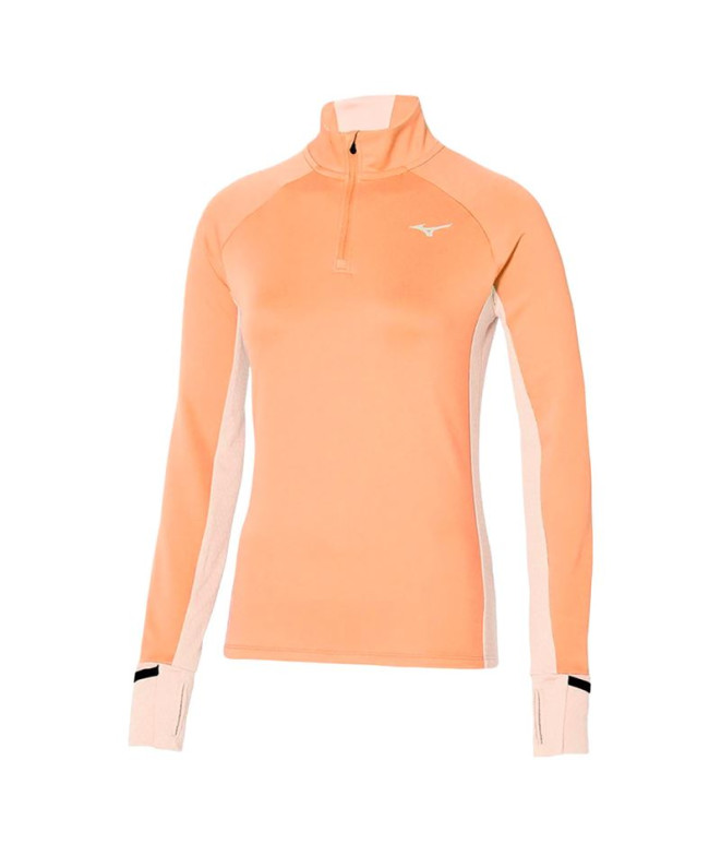 Sudadera de Running Mizuno Warmalite Hz Mujer Rosa Melocotón