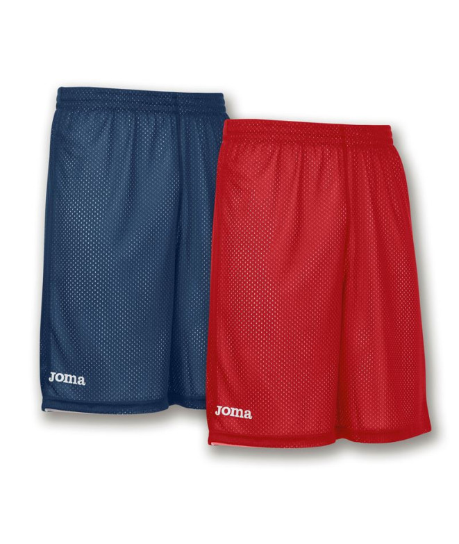 Joma Homem Short Basket Reversible Rookie Navy Red