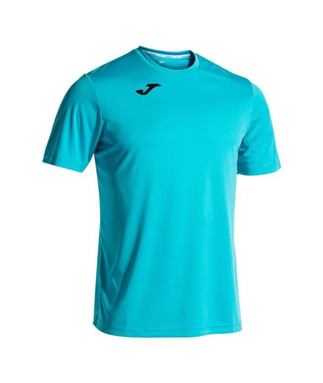 Camiseta Futebol Joma Menino de Combi Manga curta Turquesa