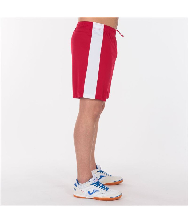 Calça de Futebol Joma Maxi Vermelho Branco