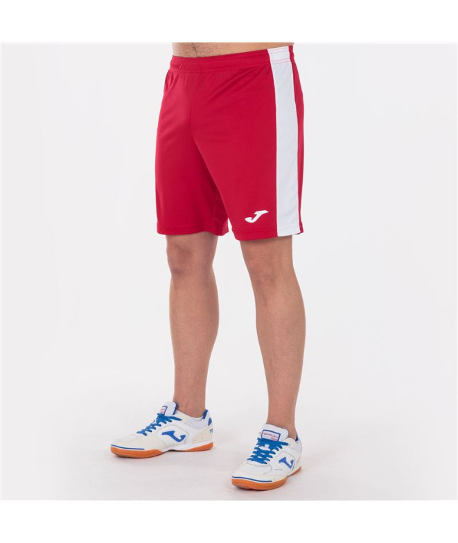 Calça de Futebol Joma Maxi Vermelho Branco