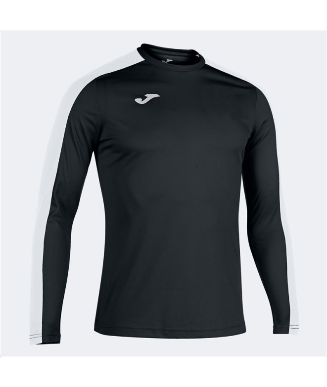 T-shirt Football Joma HommeEnfant de Academy III Long Sleeve / Black White