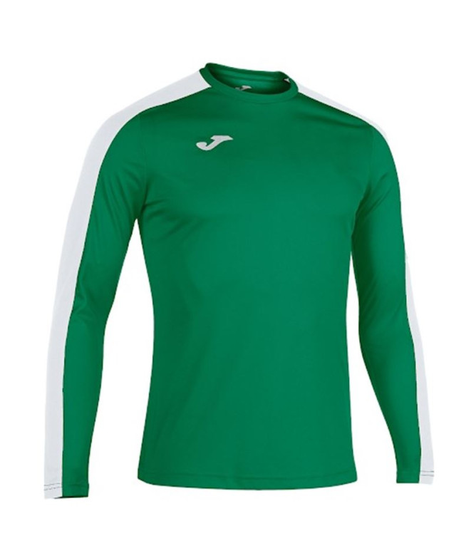 Camiseta de Fútbol Joma Academy III Manga Larga Hombre/Niño Verde Blanco