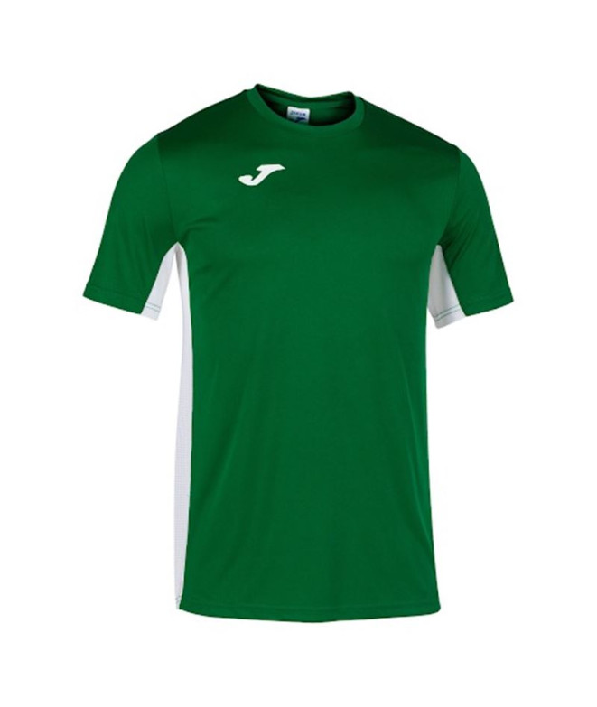 Camiseta Deportiva Joma Cosenza Manga Corta Hombre Verde Blanco